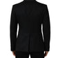 Dolce & Gabbana Black Wool Single Breasted Blazer Jacket