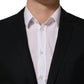 Dolce & Gabbana Black Wool Single Breasted Blazer Jacket