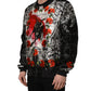 Dolce & Gabbana Multicolor Majolica Bull Print Bomber Jacket