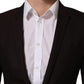 Dolce & Gabbana Brown Wool GOLD Single Breasted Men Jacket