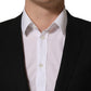 Dolce & Gabbana Black Wool Single Breasted Blazer Jacket