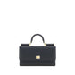 Dolce & Gabbana Black Calf Leather Bos Taurus Shoulder Bag