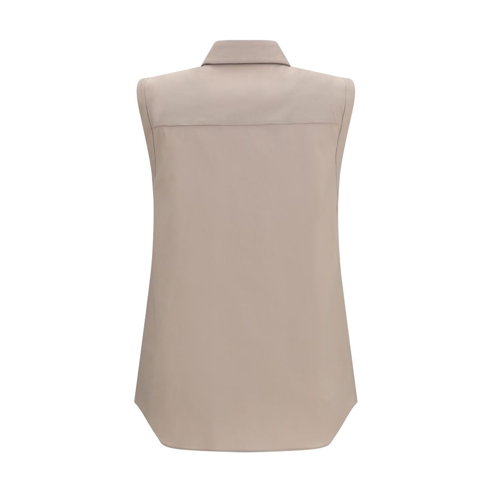Brunello Cucinelli Beige Cotton Shirt