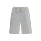 Brunello Cucinelli White Cotton Bermuda Shorts