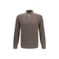 Brunello Cucinelli Brown Cotton Polo Shirt