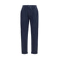 Brunello Cucinelli Blue Polyamide Casual Pants
