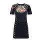 Marine Serre Black Cotton Casual Dress