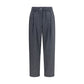 Brunello Cucinelli Gray Wool Oves Aries Casual Pants