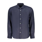North Sails Blue Linen Dress Shirt