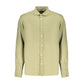 North Sails Green Linen Dress Shirt