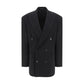 Balenciaga Black Wool Oves Aries Blazer
