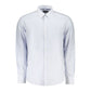North Sails Azzurro Cotton Men Shirt with Long Sleeves and Button-Down Collar