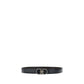Ferragamo Black Calf Leather Bos Taurus Regular Belt