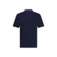 Ferragamo Blue Cotton Polo Shirt