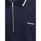 Ferragamo Blue Cotton Polo Shirt