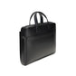 Ferragamo Black Calf Leather Bos Taurus Briefcase