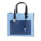 Marc Jacobs Grind Mini Blue Heaven Colorblock Leather Tote Crossbody Bag Purse