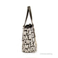 Marc Jacobs Small Black White Monogram Print Saffiano Leather Tote Crossbody Bag