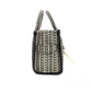 Marc Jacobs The Monogram Beige Mini Tote Woven Jacquard Canvas Crossbody Handbag