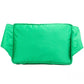 Versace Small Bright Green Nylon Matte Medusa Belt Bag Waist Fanny Pack Purse