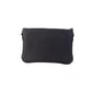 Burberry Peyton Monogram Black Leather Pouch Crossbody Bag Purse