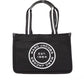 Marc Jacobs Medium Black Canvas Fabric Shoulder Convertible Tote Purse Bag