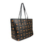 MCM Aren Black Leather Shoulder Tote Bag