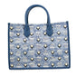 MCM Aren Munchen Denim Tote Bag
