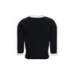 Valentino Black Cotton Cardigan