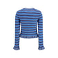 Ganni Blue Cotton Cardigan