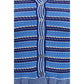 Ganni Blue Cotton Cardigan