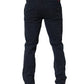 Domenico Tagliente Navy Blue Skinny Chino Mid Waist Men Pants