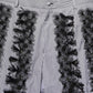 Dolce & Gabbana BlackGray Pinstripe Embellished Trouser Pants