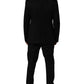 Dolce & Gabbana Black Crystal Embellished 2 Piece Suit