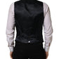 Dolce & Gabbana Black Wool Single Breasted Waistcoat Vest