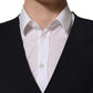 Dolce & Gabbana Black Wool Single Breasted Waistcoat Vest