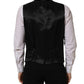 Dolce & Gabbana Black Wool Single Breasted Waistcoat Vest