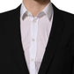 Dolce & Gabbana Black Wool Slim Fit Formal 2 Piece Men Suit
