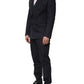 Dolce & Gabbana Blue Cotton Slim Fit Formal 2 Piece Men Suit