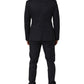 Dolce & Gabbana Blue Cotton Slim Fit Formal 2 Piece Men Suit