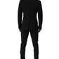 Dolce & Gabbana Black Wool Slim Fit Formal 2 Piece Men Suit
