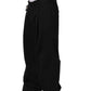 Dolce & Gabbana Black Cotton Straight Leg DressTrouser Pants
