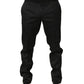Dolce & Gabbana Black Polka Dot Cotton Dress Trouser Pants