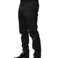 Dolce & Gabbana Black Polka Dot Cotton Dress Trouser Pants