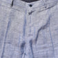Dolce & Gabbana Light Blue Linen Straight Dress Trouser Pants