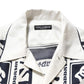 Dolce & Gabbana Black White Logo Bandana Short Sleeves Shirt