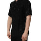 Dolce & Gabbana Black Logo Monogram Short Sleeves Men Shirt