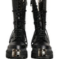 Dolce & Gabbana Black Stud Platform Combat High Boots Shoes