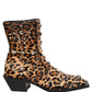 Dolce & Gabbana Brown Leopard Embellished Mid Calf Men Boots Shoes