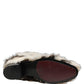 Dolce & Gabbana Multicolor Knee High Faux Fur Boots Shoes
